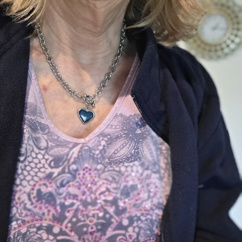 BUNDLE‎  Silver and Black Necklaces 3 Total - Picture 8 of 8